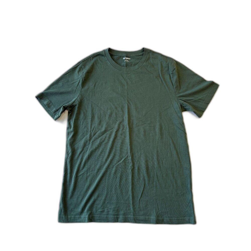 Old Navy Mens S Forest Green Crew Neck Cotton T-Shirt Gorpcore Minimalist Basic